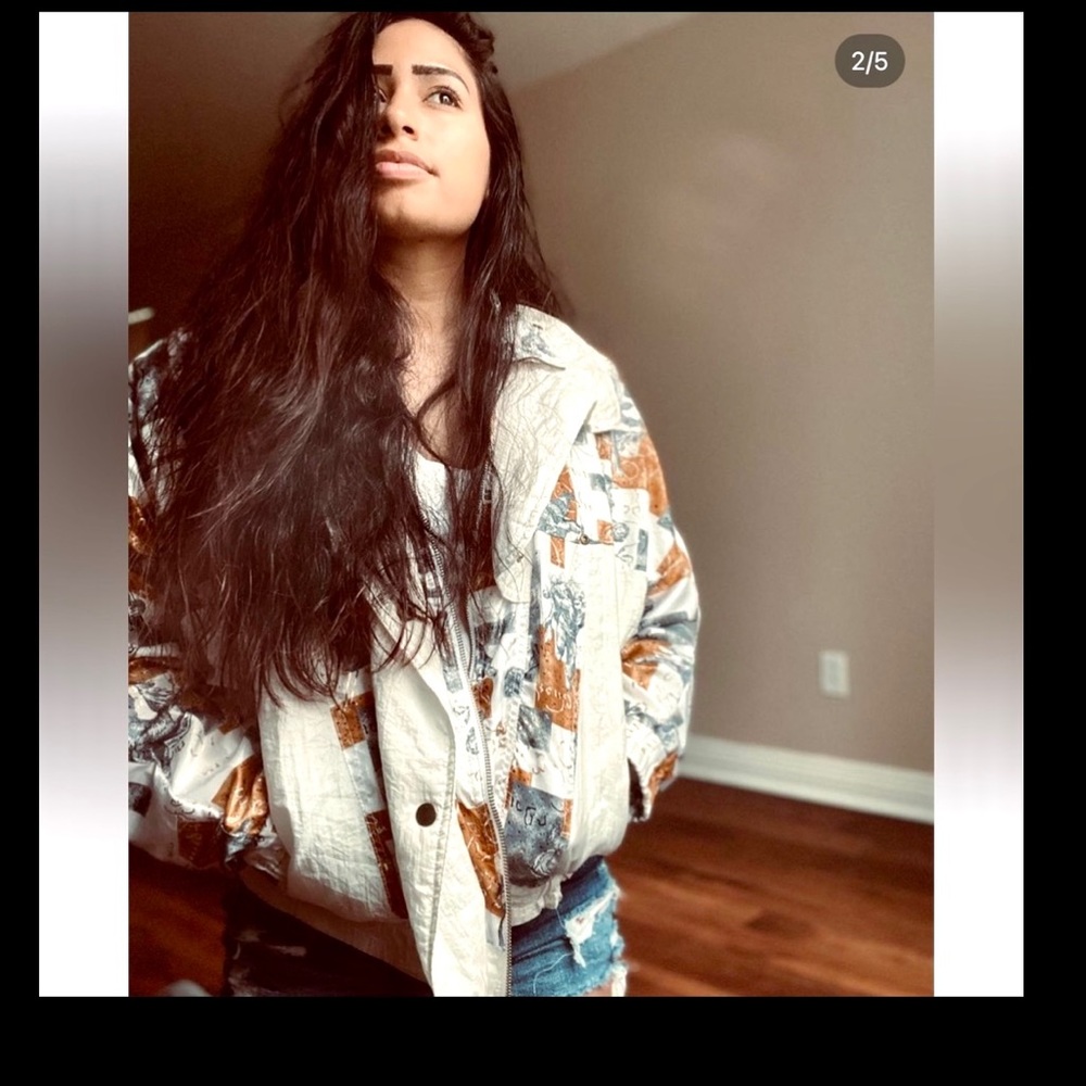 Vintage LAVON Petites Windbreaker Jacket.